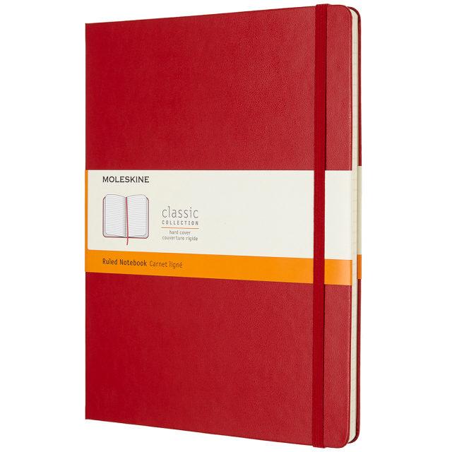 Classic Hard Cover Notebook XL Red