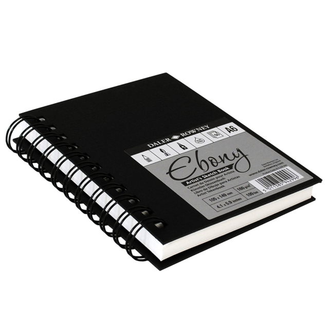 Ebony Artist's Sketch Book A6