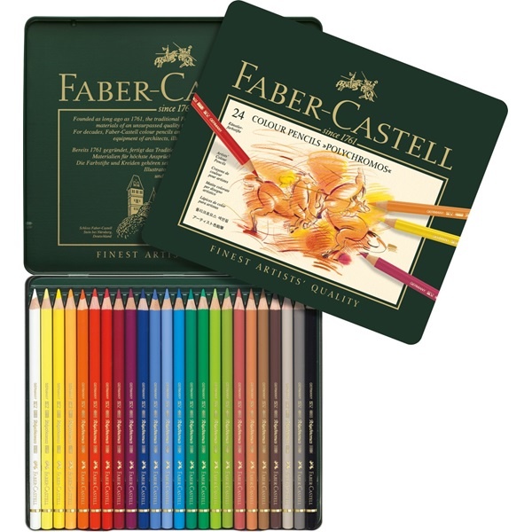 Colouring pencils Polychromos 24-set