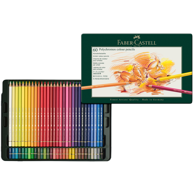 Colouring pencils Polychromos 60-set