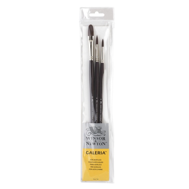 Galeria Brush Round/Long Handle 3-set