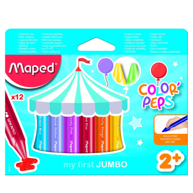 Color Peps Early Age 12 Wax Crayon Jumbo