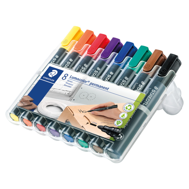 8-pack Lumocolor permanent 2 mm