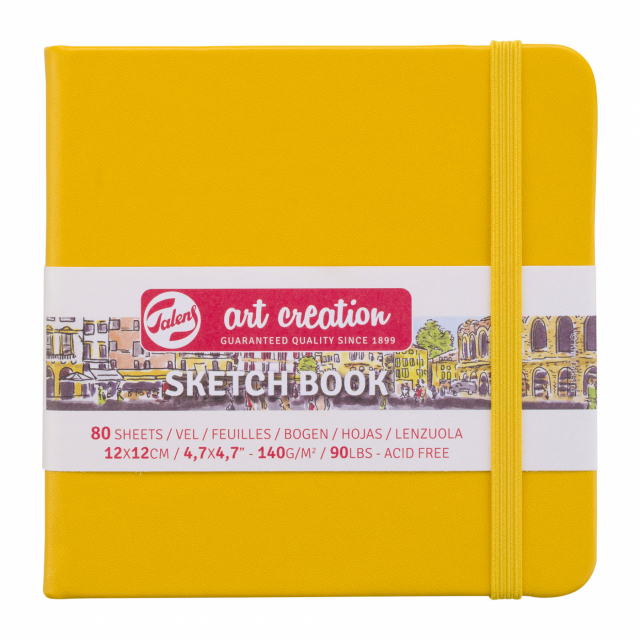 Sketchbook Golden Yellow 12x12 cm