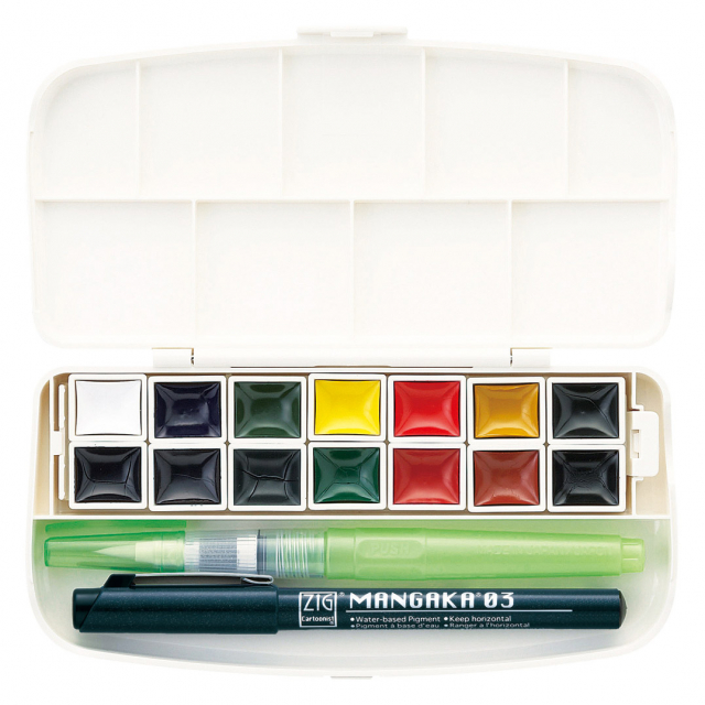 Gansai Tambi Portable Watercolour set x 14
