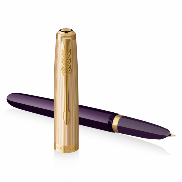 51 Plum/Gold Fountain Pen
