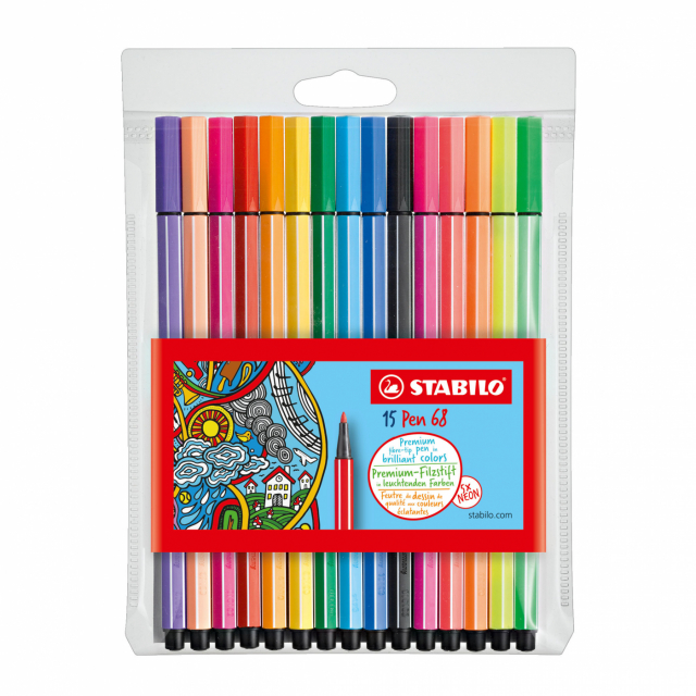 Pen 68 Felt-tip 15 pcs