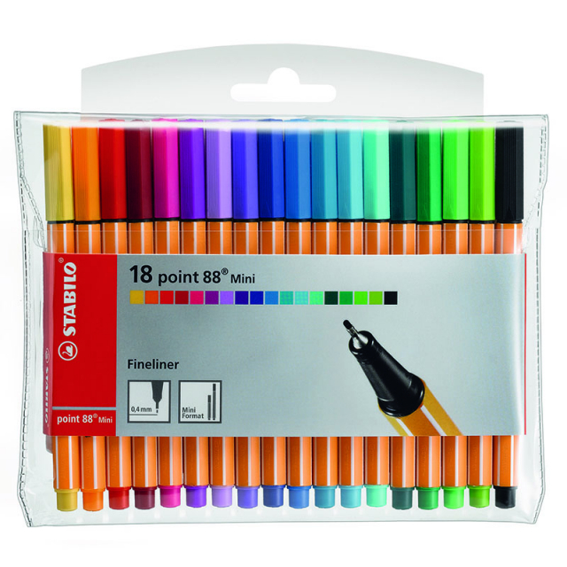 Point 88 Mini Fineliner 18-pack