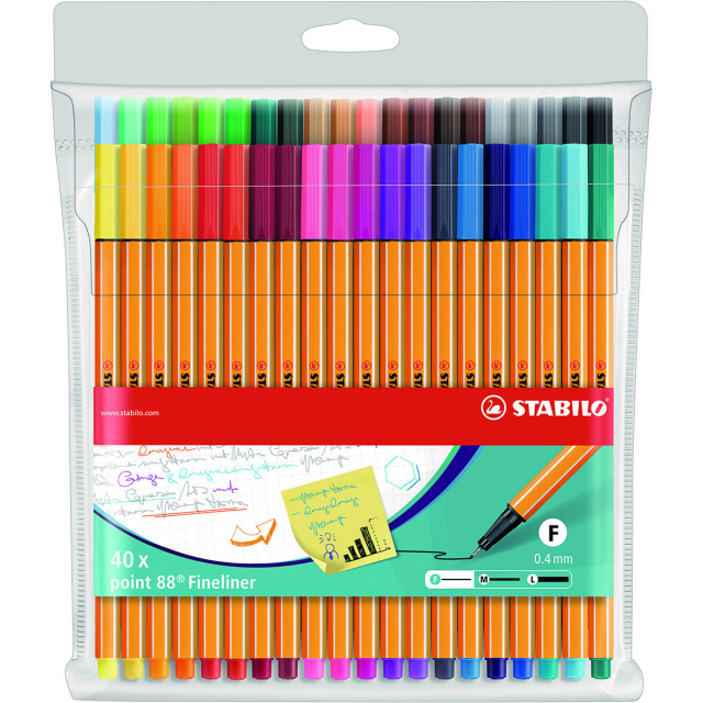 Point 88 Fineliner 40 pcs