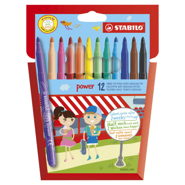 Power Felt Tip 12-pack