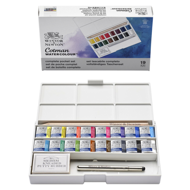 Cotman Water Colours Deluxe Sketchers Pocket Box