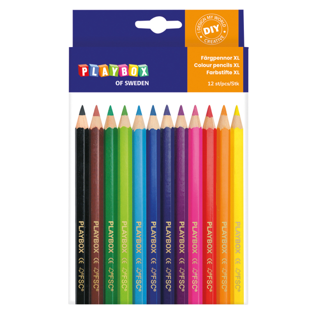 Colouring pencils XL 12-set