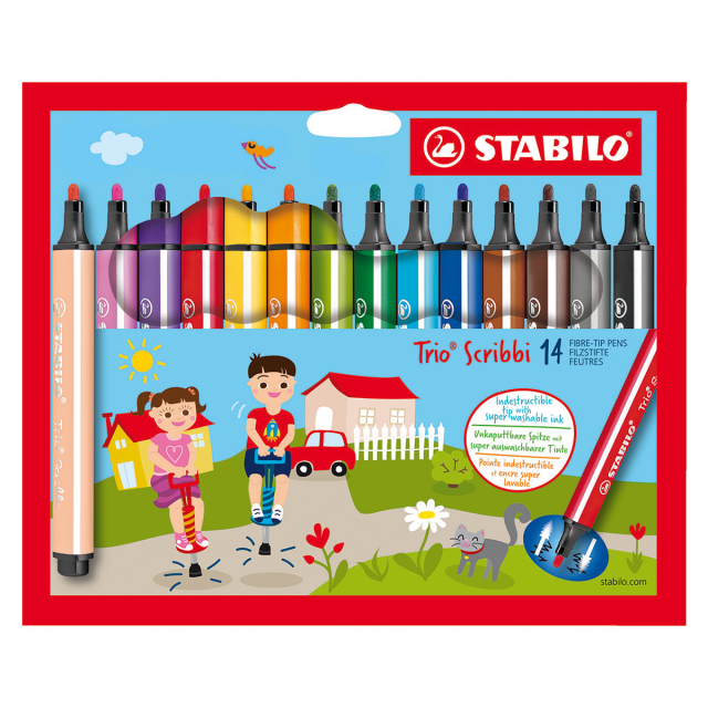 Trio Scribbi Felt-tip 14 pcs