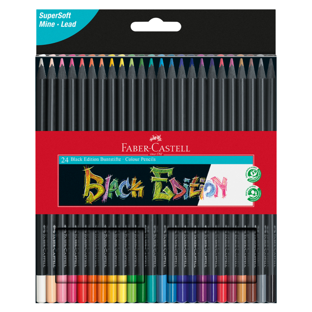 Colouring pencils Black Edition 24-set