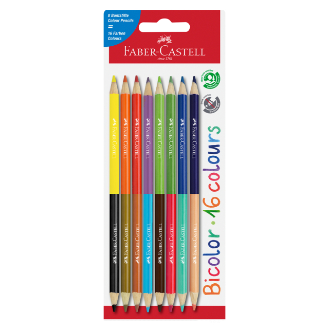 Coloring pencils Bicolor 8-set