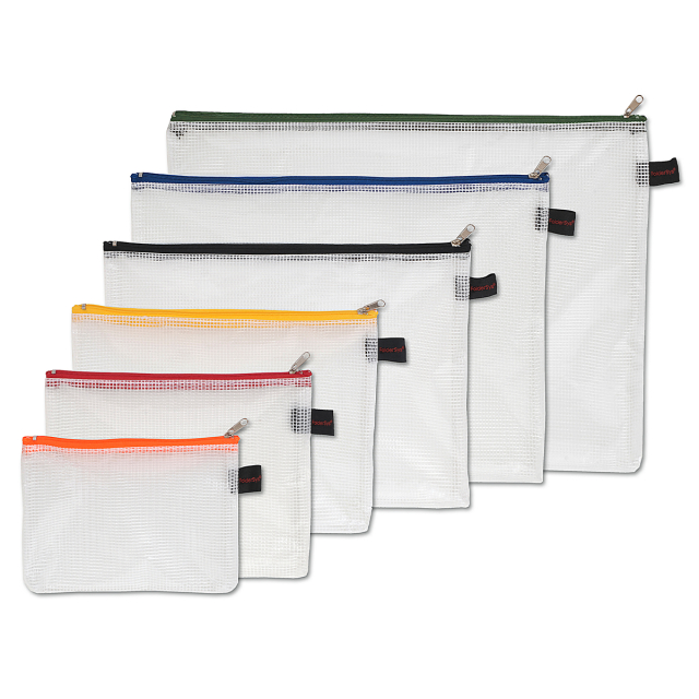Zipper Pouch Mesh 6 pcs Set
