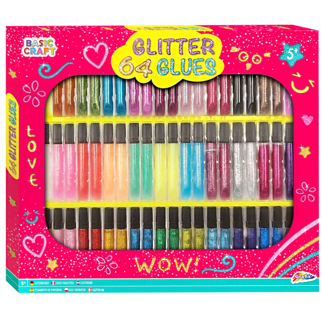 Glitter Glues (10ml) 64-set
