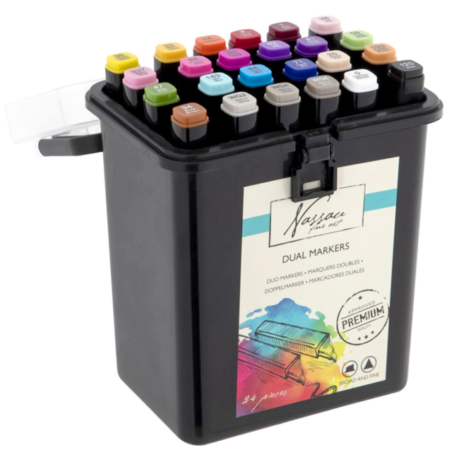 Dual-tip Markers 24-set