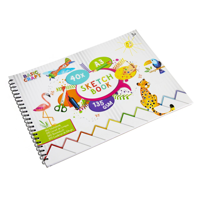 Sketch pad A3 135g, 40 sheets