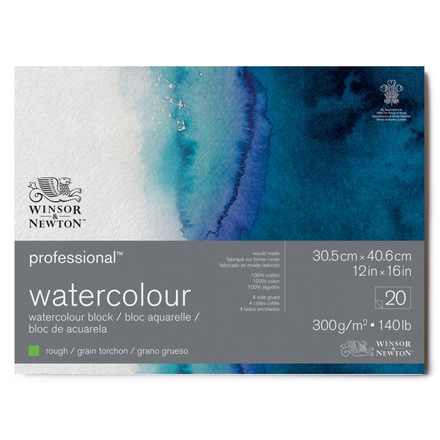 Professional Watercolour Pad Rough 31x41 cm 300g