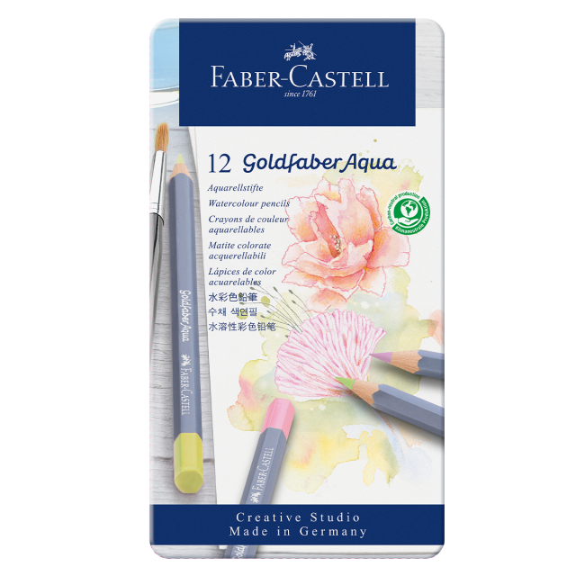Goldfaber Aqua Watercolour Pencil 12-set Pastel