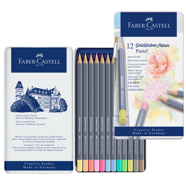 Goldfaber Aqua Watercolour Pencil 12-set Pastel