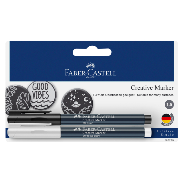 Creative Marker Set Black/White