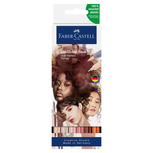 Goldfaber Aqua Dual Marker Set of 6 Portrait