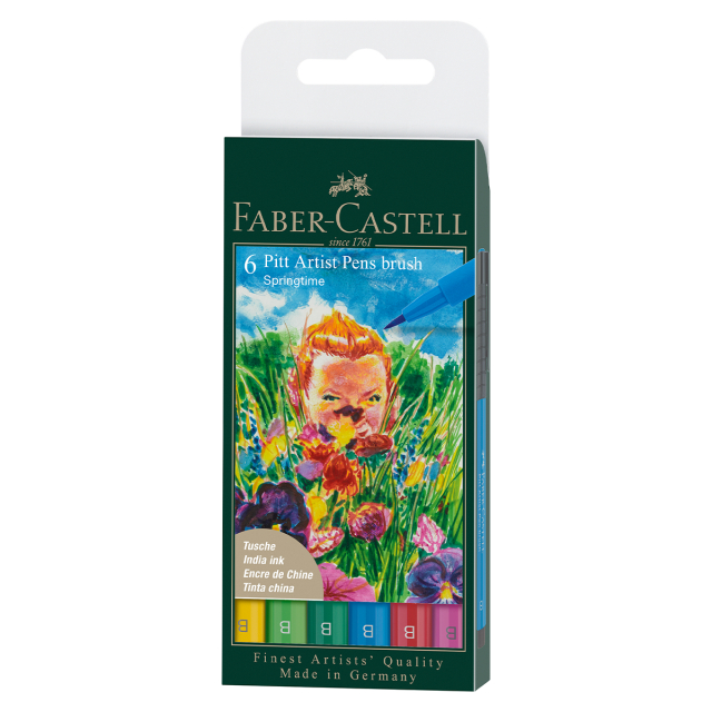 PITT Artist Brush Pack of 6 Spring
