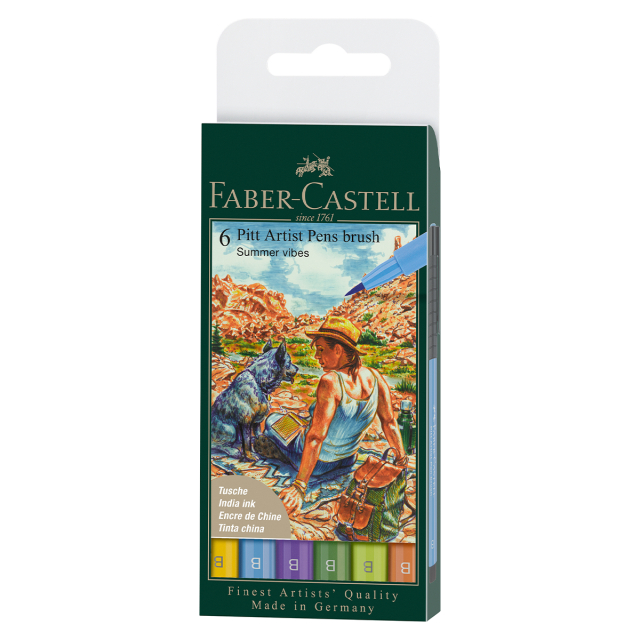 PITT Artist Brush Pack of 6 Summer