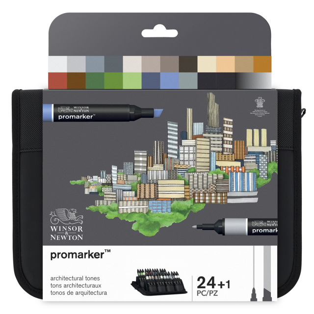 Promarker Architectural Tones Wallet Set of 24