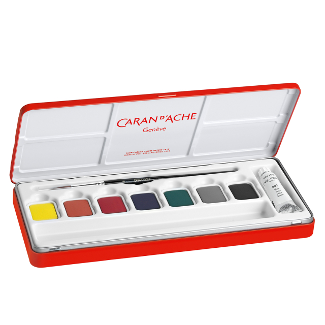 Gouache Studio Box of 8 Colour Tablets