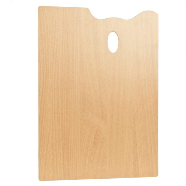 Wooden rectangular palette 35 x 45 cm