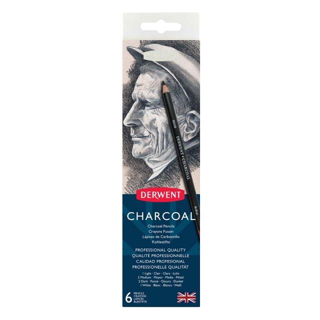 Charcoal Pencils 6 Tin