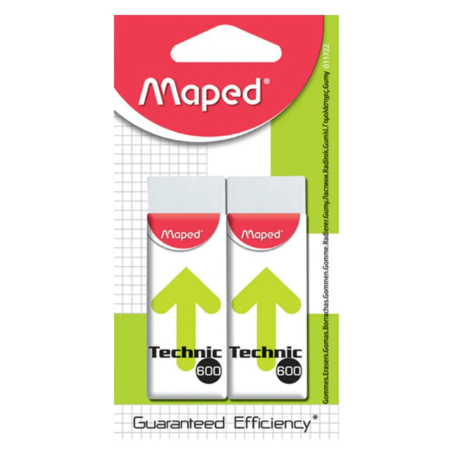 Eraser Technic 600 Pack of 2