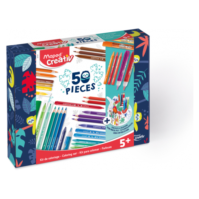 Colouring set - 50 pieces