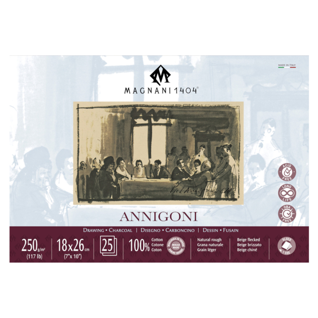Annigoni 250g 18x26cm 25 Sheets