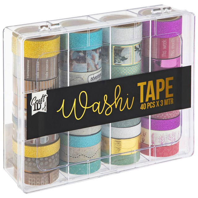 Washi tape 40-pack in storage box #3