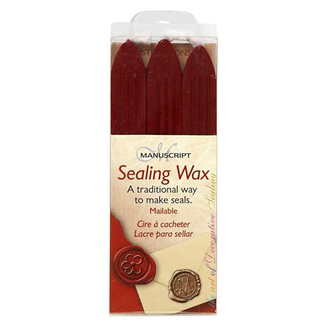 Sealing Wax Set of 3 Red