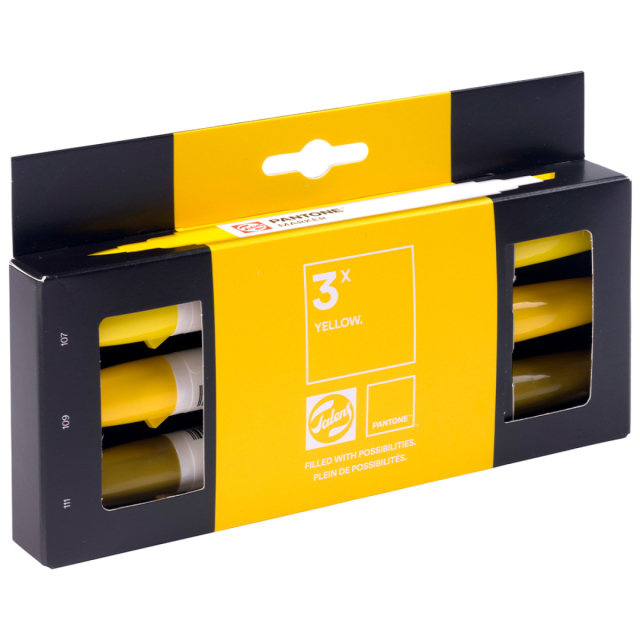 Marker Set of 3 Yellow