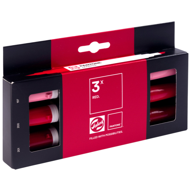 Marker Set of 3 Red