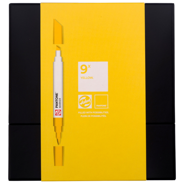 Marker Set of 9 Yellow