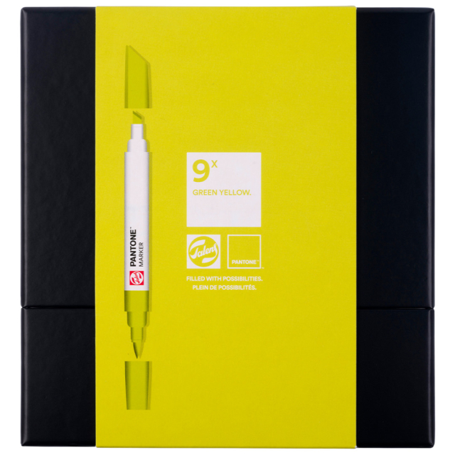 Marker Set of 9 Green Yellow