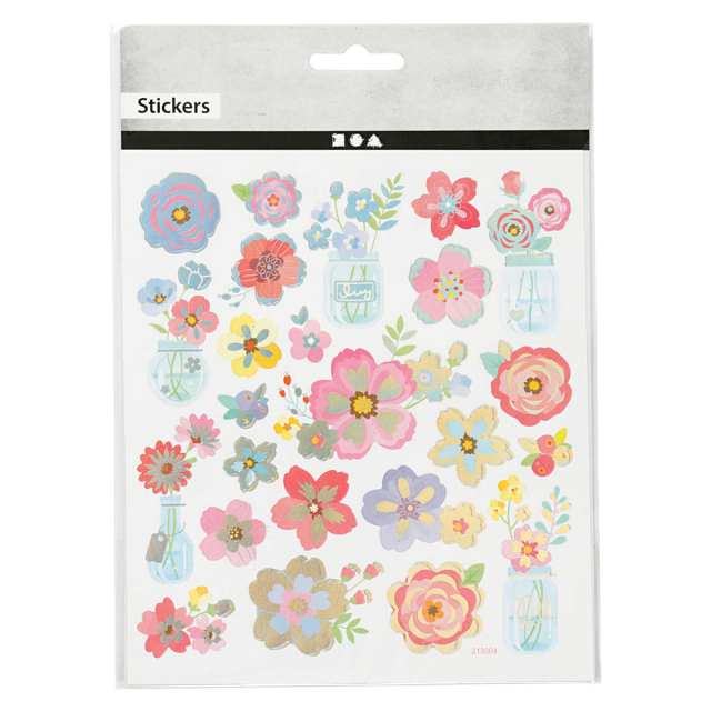 Stickers Flowers 1 sheet