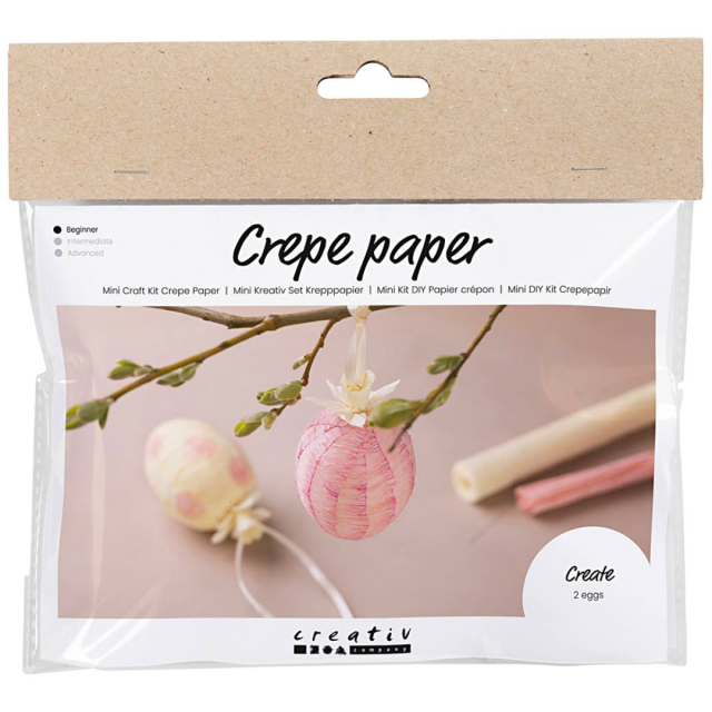 Mini DIY-kit Egg in crepe paper