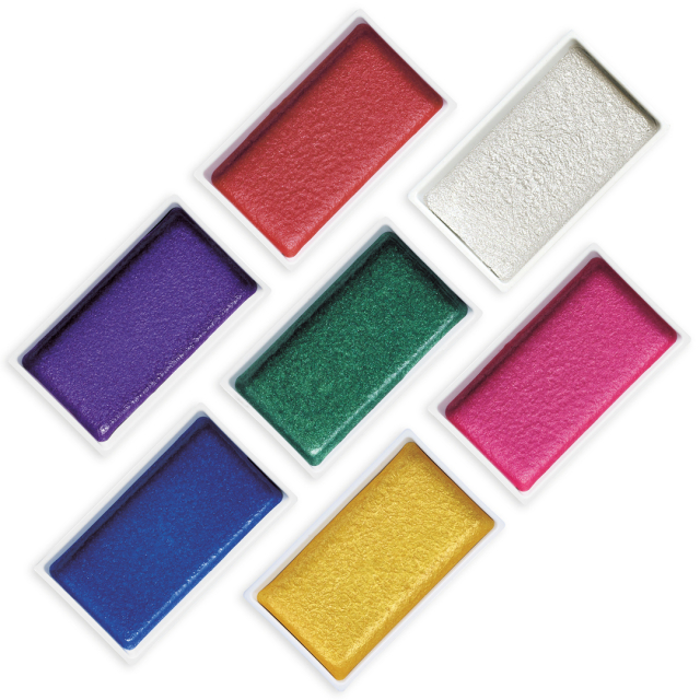 Gansai Tambi Effect No.762 Pearl cobolt blue in the group Art Supplies / Artist colours / Watercolour Paint / Watercolour pans at Pen Store (131039)