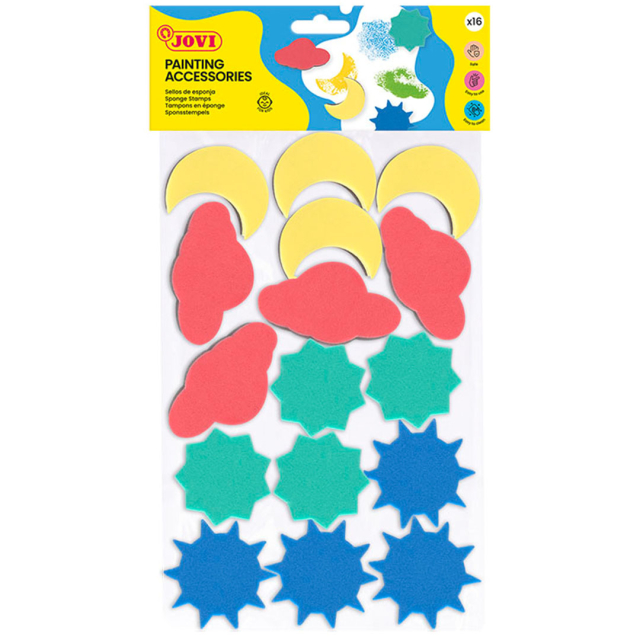 Foam stamps Pack of 16