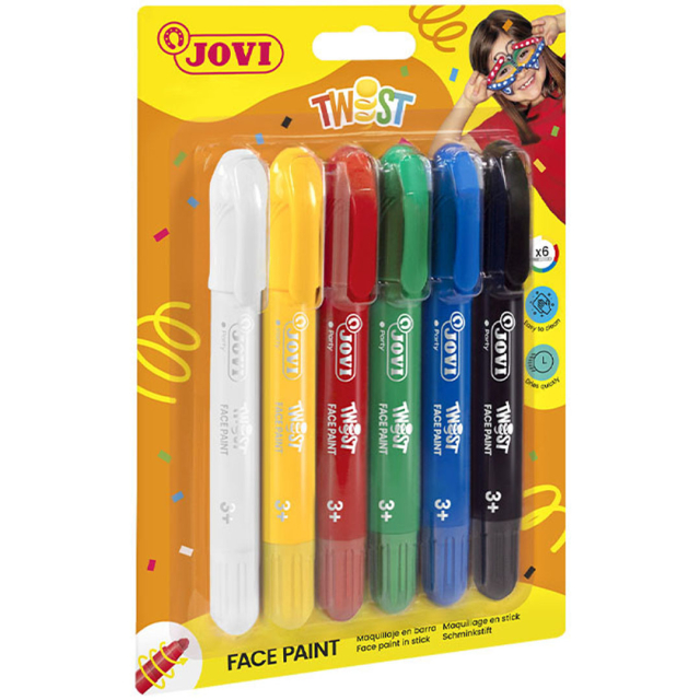 Face Paint Twist Crayons 6 pcs (3 years+)