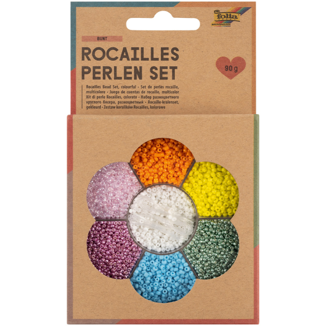 Rocailles beads set Mixed Colours