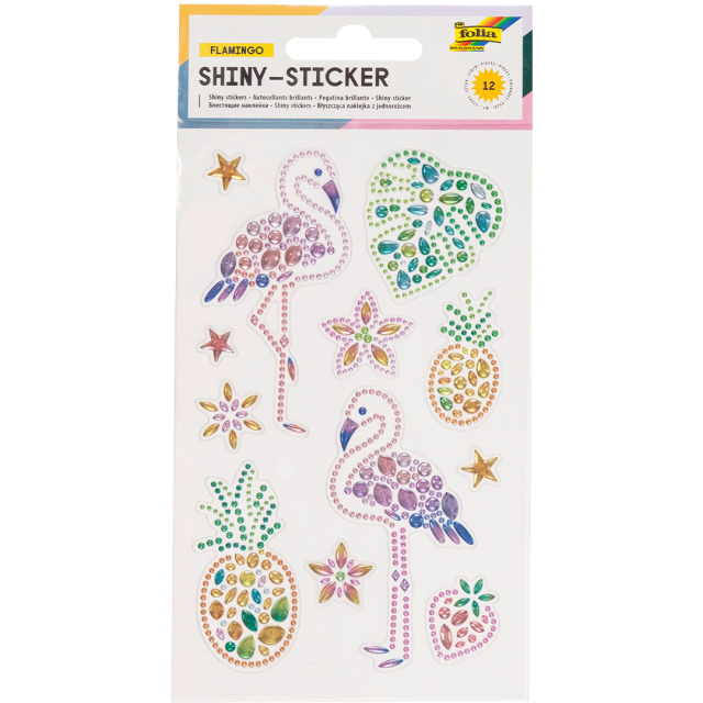 Diamond Sticker Flamingo 1 Sheets